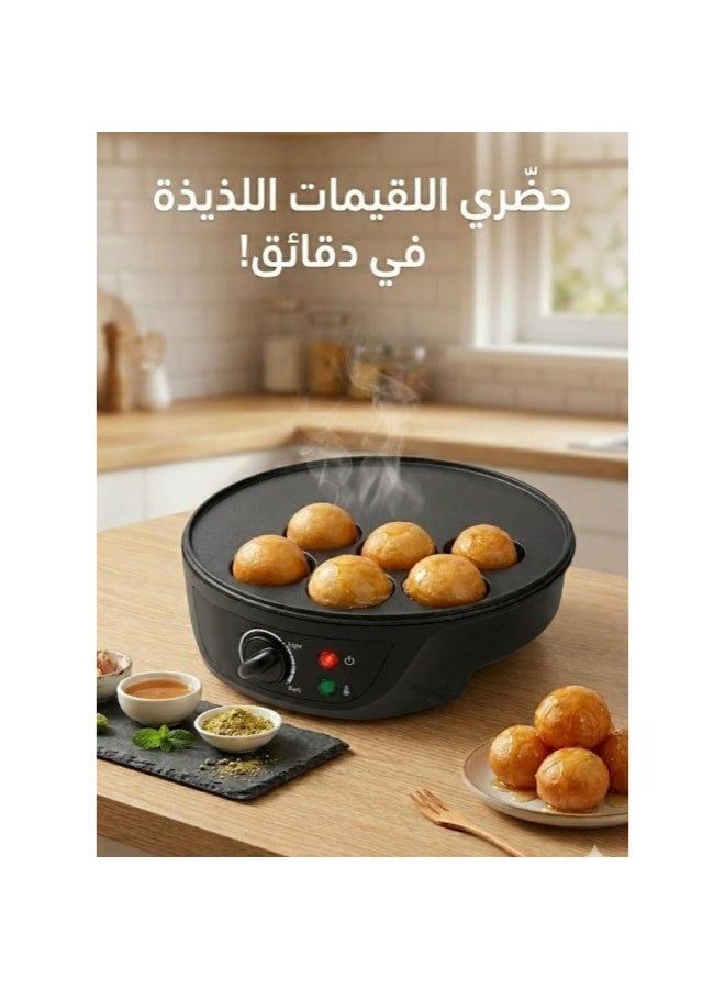 Tradeo 750W Electric Mini Pancake Ball Maker | 14-Hole Non-Stick Baking Pan with Temperature Control - Image 5