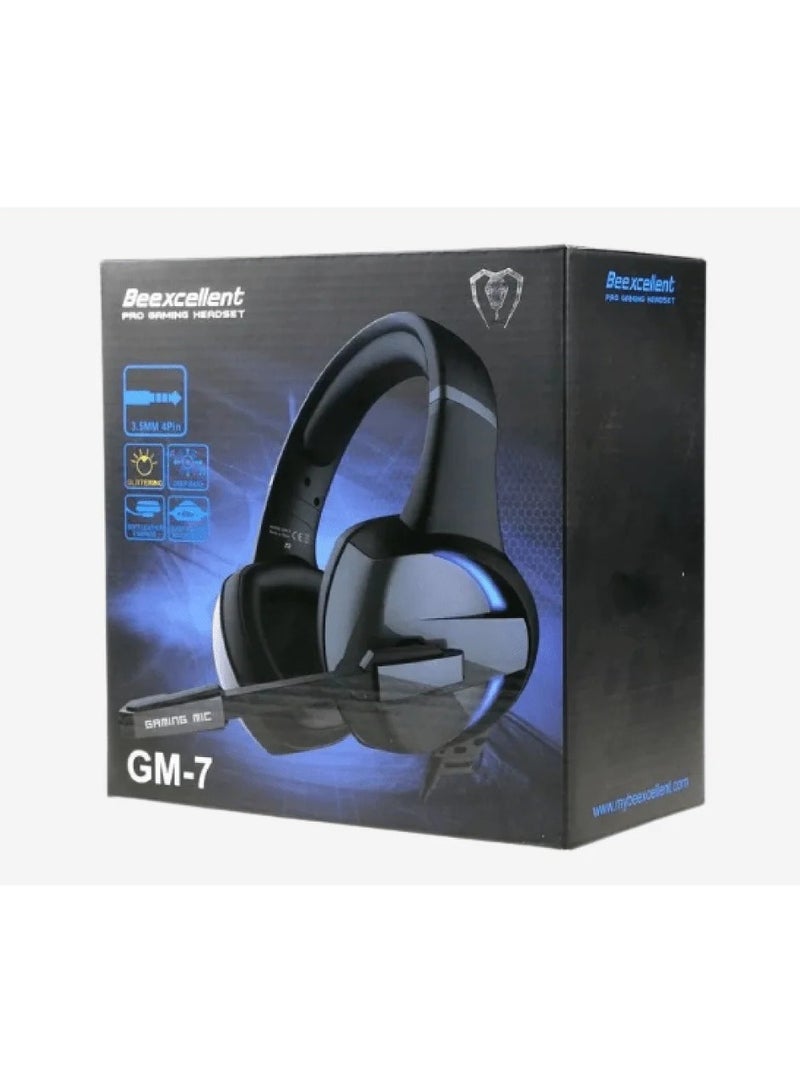بي إكسلنت سماعة الألعاب Beexcellent PRO GM 7 مع ميكروفون شفاف كريستالي - Image 1