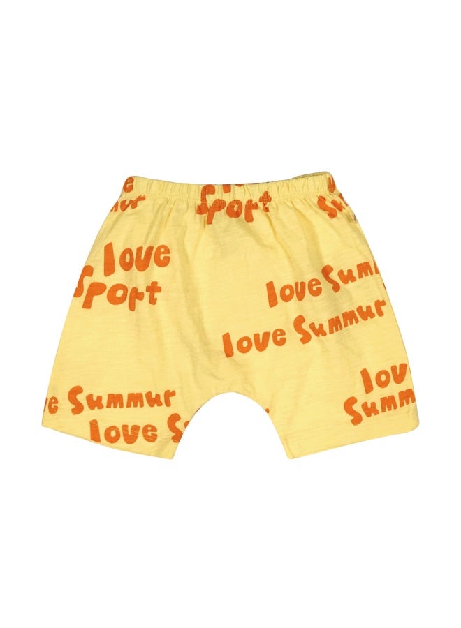 Minizone Baby Shorts Summer Thin Pure Cotton Unisex Big Bottom Pants Bamboo Cotton Pp For Small And Medium-sized Children