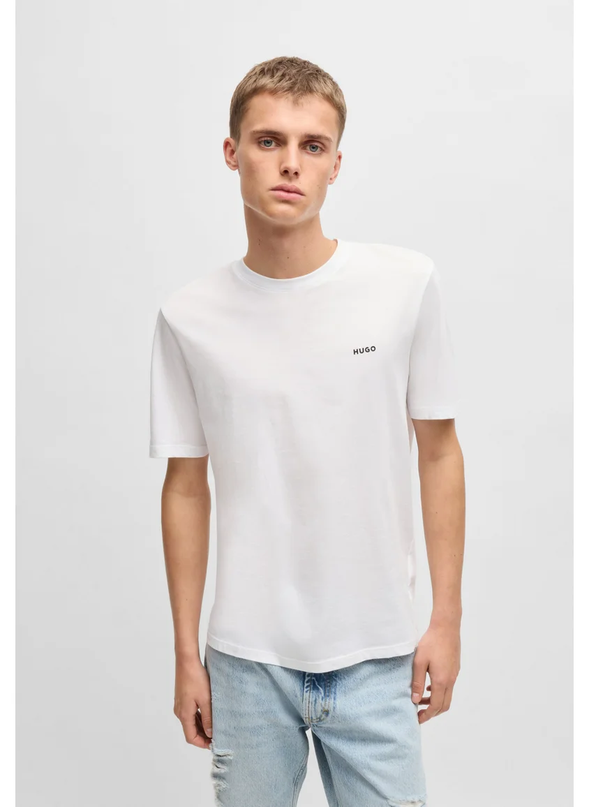 هوجو Cotton-jersey T-shirt with logo print