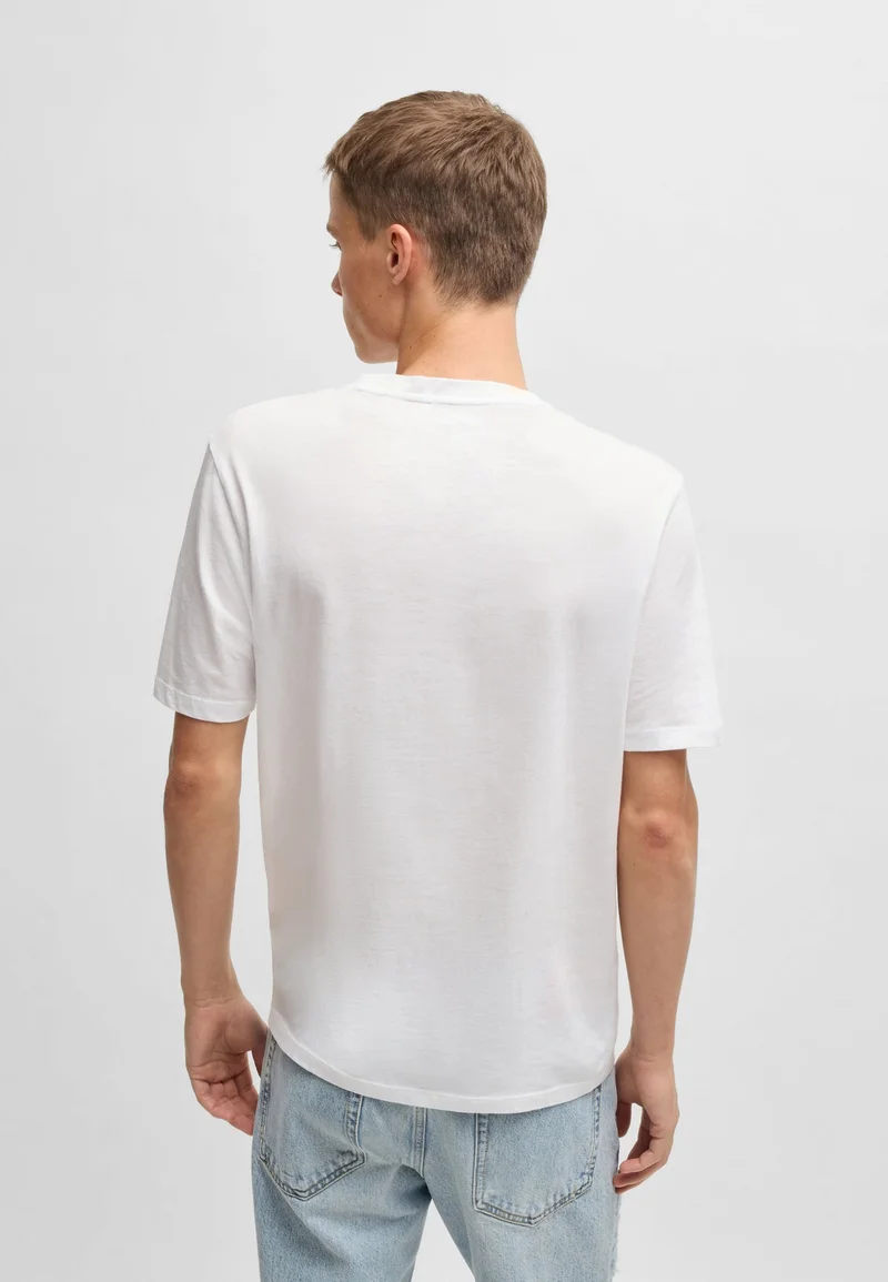 HUGO Cotton-jersey T-shirt with logo print