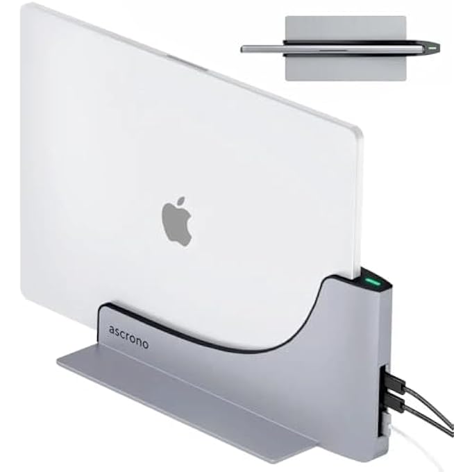 Ascrono MACBOOK DOCKING STATION PERFECT FOR MACBOOK PRO 14, 2021-23 & M2 - ENJOY 2 THUNDERBOLT-4 USB-C PORTS SEAMLESSLY CONNECT DUAL DISPLAYS - Image 1