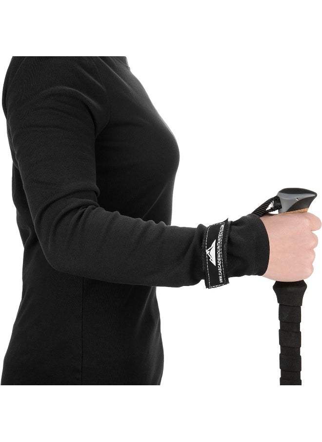 Cascade Mountain Tech Cascade Mountain Tech Trekking Poles - Carbon Fiber Folding Walking Sticks with Quick Adjustable Locks (Set of 2)  - Image 1