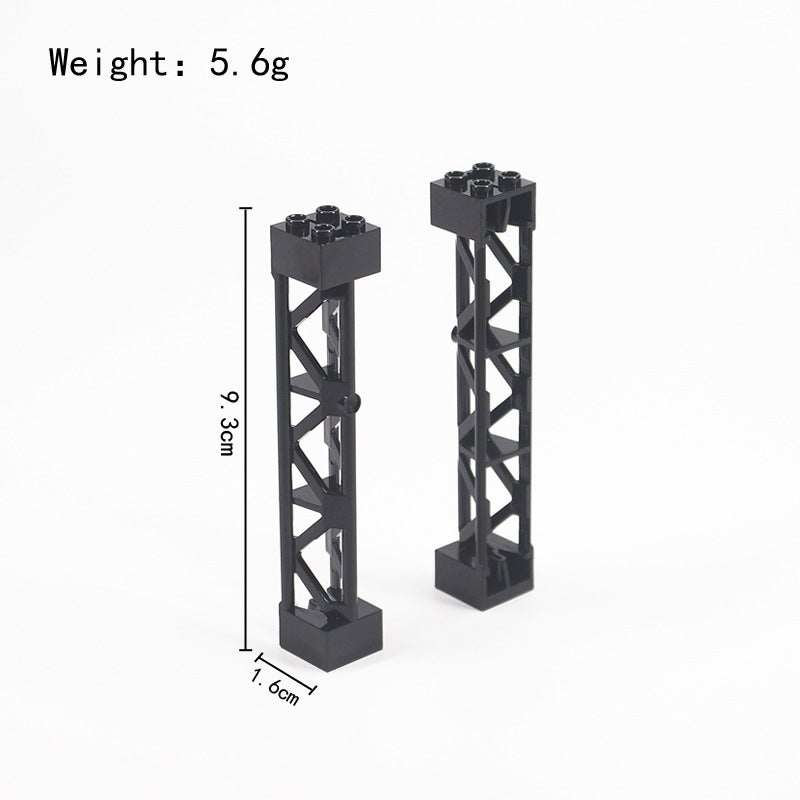 Yutong Train Building Blocks Track Bifurcation Track Straight Curved Track Cross Track Aisle Train Signal Light Pedgebridge Bracket - Image 1