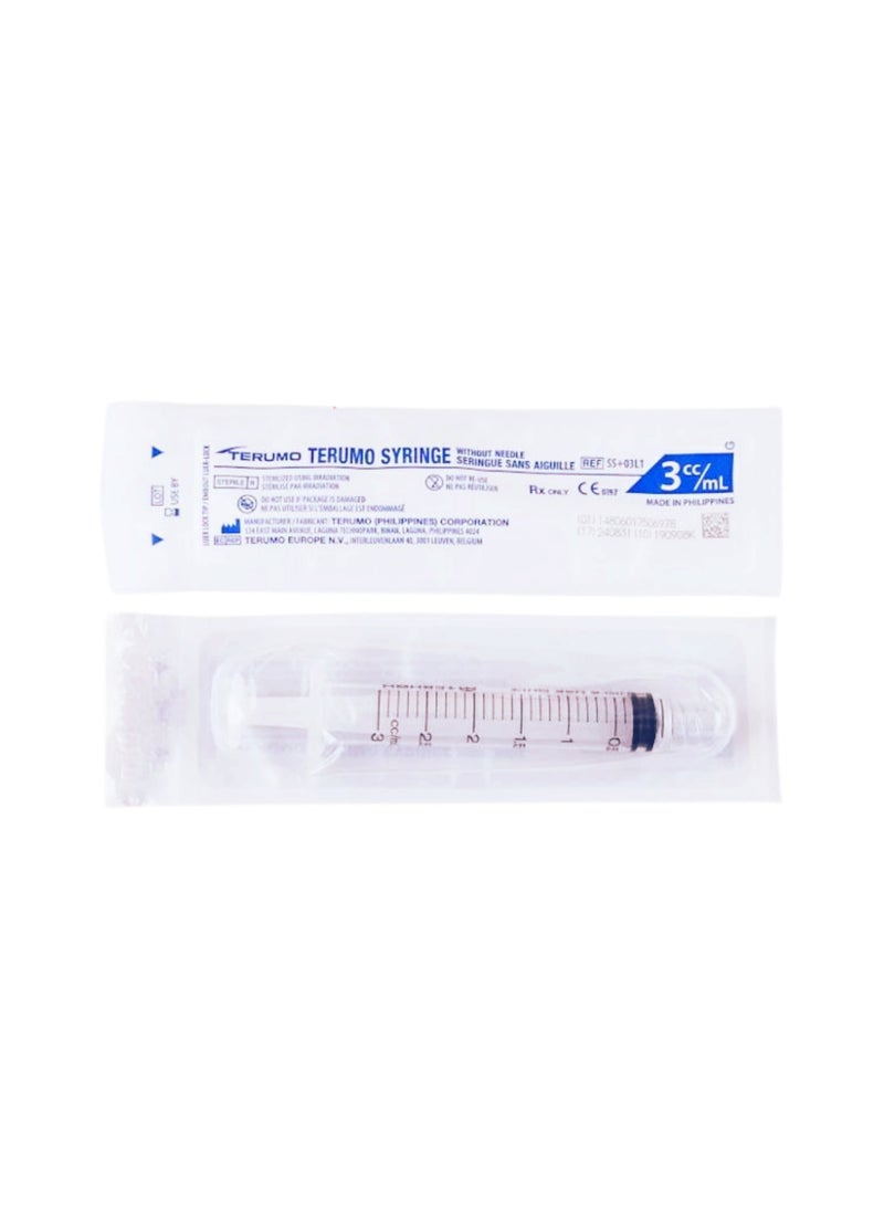 TERUMO Syringe Terumo Without Needle 3ml Leur Lock - Image 3
