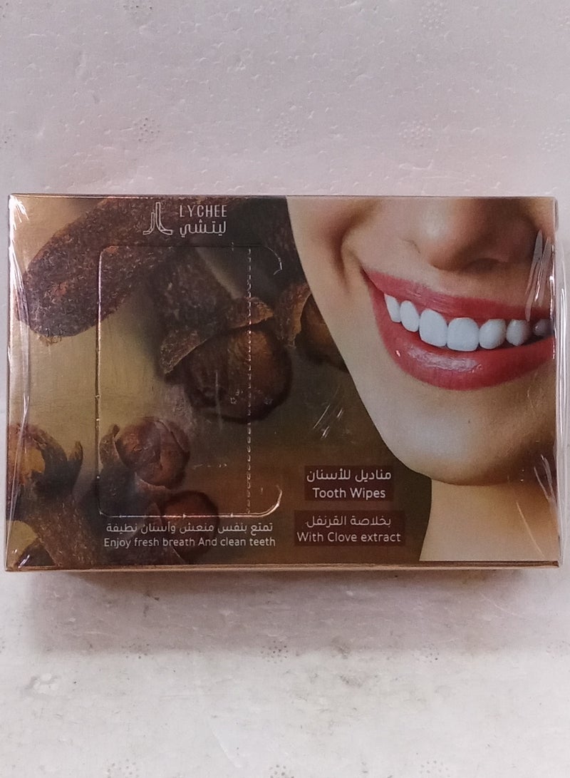 ليتشي مناديل تنضيف الاسنان بخلاصة القرنفل 12 مغلف - Image 1