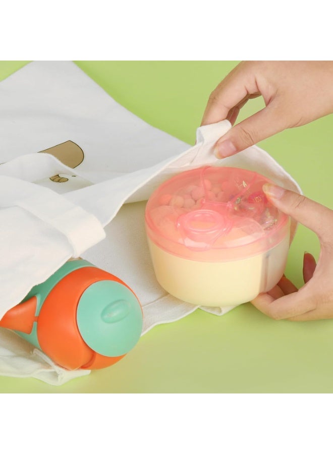 Bukela Baby Formula Dispenser On The Go, Formula Container to Go, Non-Spill Rotating Three-Compartment Formula Dispenser and Snack Storage Container for Infant Toddler Traveling - Image 5
