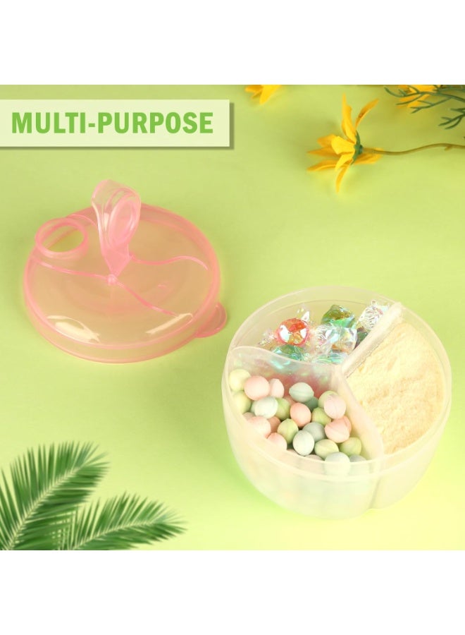 Bukela Baby Formula Dispenser On The Go, Formula Container to Go, Non-Spill Rotating Three-Compartment Formula Dispenser and Snack Storage Container for Infant Toddler Traveling - Image 4