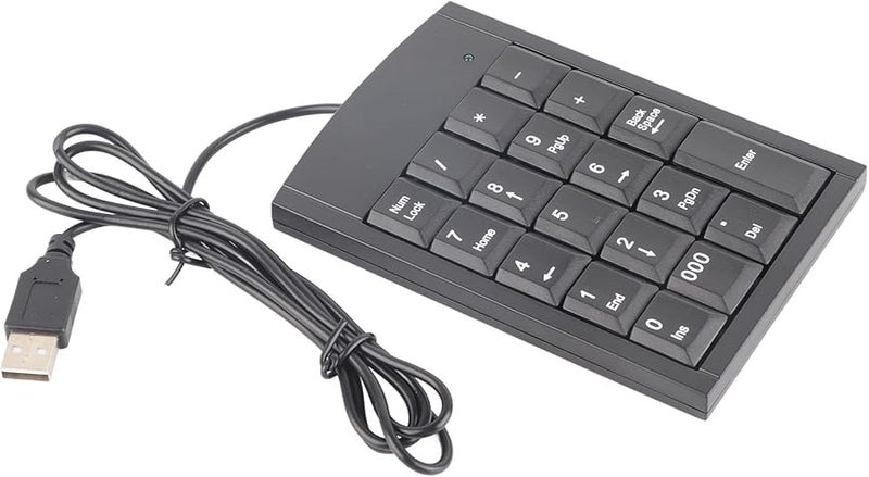 Sonew Portable Mini USB Numeric Keypad Number Keyboard For Laptop Black - Image 4