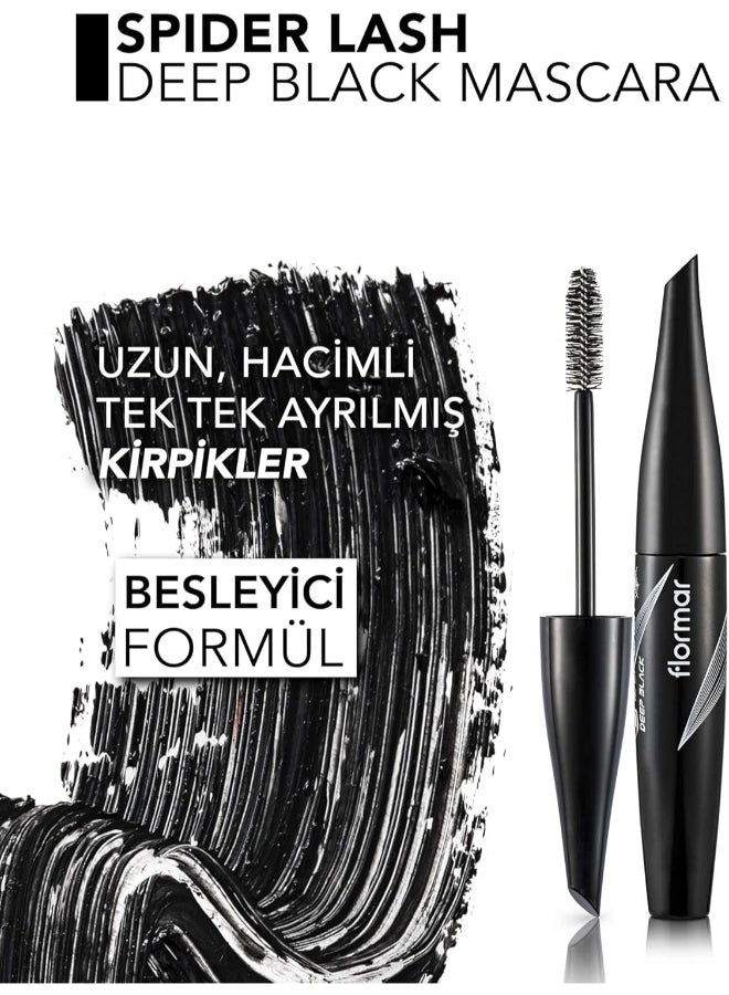 flormar Spider Lash Volume Mascara 001 Deep Black - Image 5
