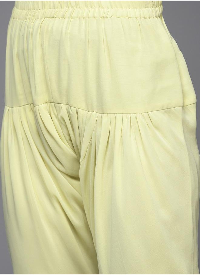 Libas - Georgette Anarkali Kurta and Churidar with Dupatta and Embroidered Potli Set by Styli - Image 1