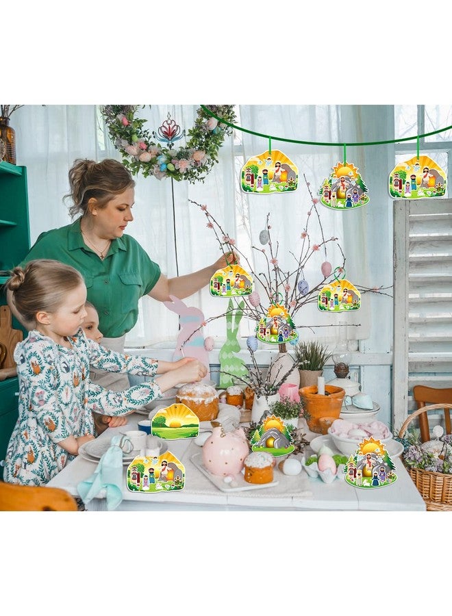 FaCraft 24 Sets Easter Crafts for Kids-Religious Gifts Make an Easter He Lives Sticker Scenes Resurrection Crafts Stickers for Christian Bible Sunday School Party Favors - Image 5