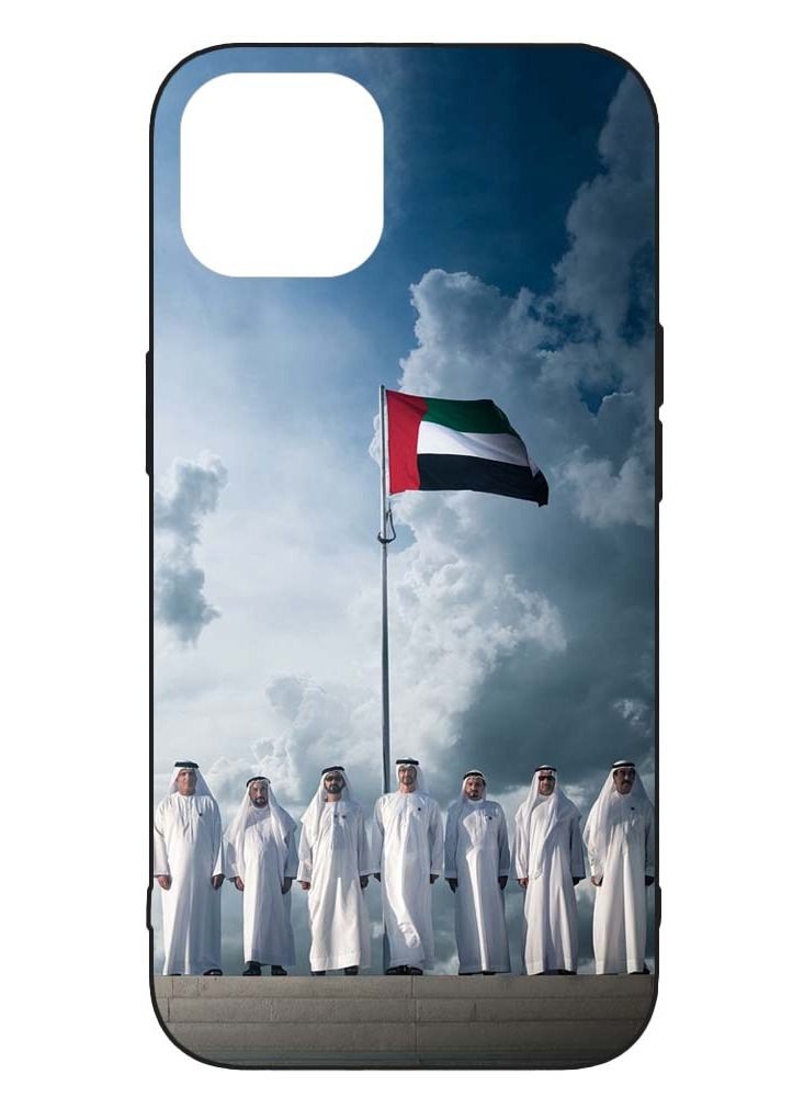 Service Zone Protective Printed Mobile Cover Uae National Day 7  Emirates Kings With UAE Flag For Apple iPhone 13 Pro Max - Image 1