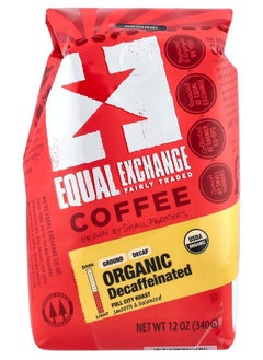 Equal Exchange Organic Coffee Ground Full City Roast Decaffeinated 12 oz (340 g) 