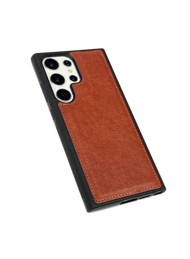 S-TOP Case For Samsung Galaxy S24 5G Cowhide Texture Back Cover Phone Case - Image 4