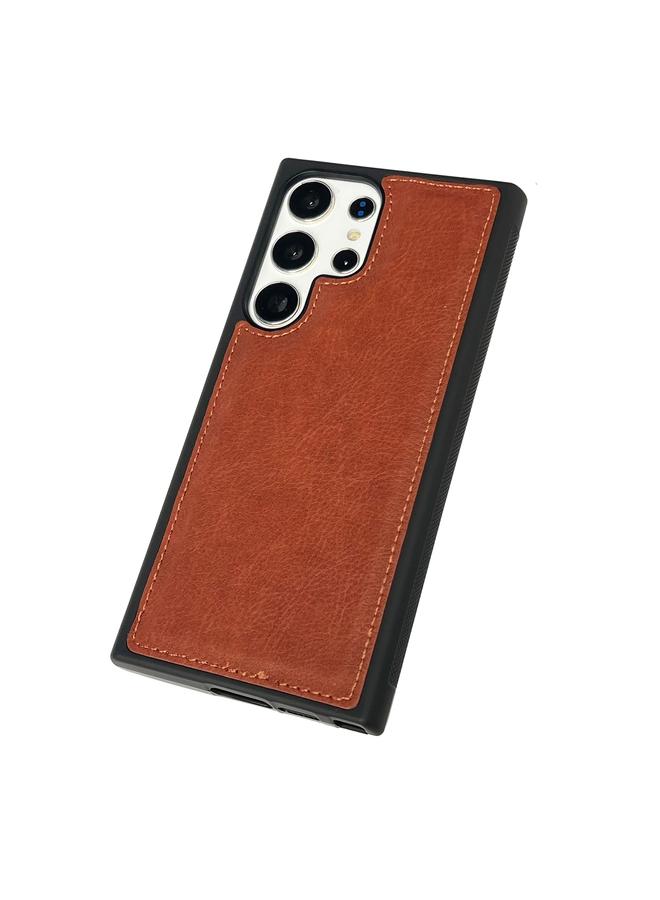 S-TOP Case For Samsung Galaxy S24 5G Cowhide Texture Back Cover Phone Case - Image 5
