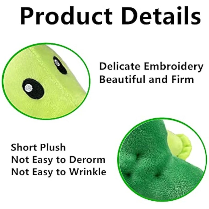 7 Plants and Zombies PVZ Plush Peashooter Toys PVZ 1 2 Stuffed Soft Zombies Doll Green Pea Shooter Plush Toy New - Image 2