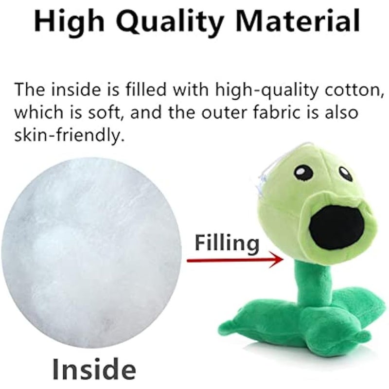 7 Plants and Zombies PVZ Plush Peashooter Toys PVZ 1 2 Stuffed Soft Zombies Doll Green Pea Shooter Plush Toy New - Image 5
