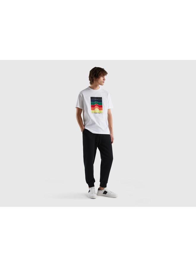UNITED COLORS OF BENETTON Sweat Joggers In 100% Cotton - Image 5