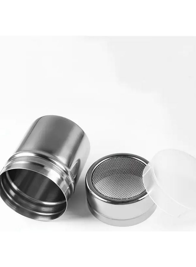 Dense Mesh Stainless Steel Powder Shaker 2 Pack Silvery For Baking Spices Sugar - Image 2