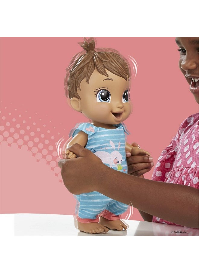 Baby Alive - Baby Gotta Bounce Doll, Bunny Outfit, Bounces With 25+ Sfx And Giggles, Drinks And Wets, Brown Hair Toy For Kids Ages 3 And Up - Image 1