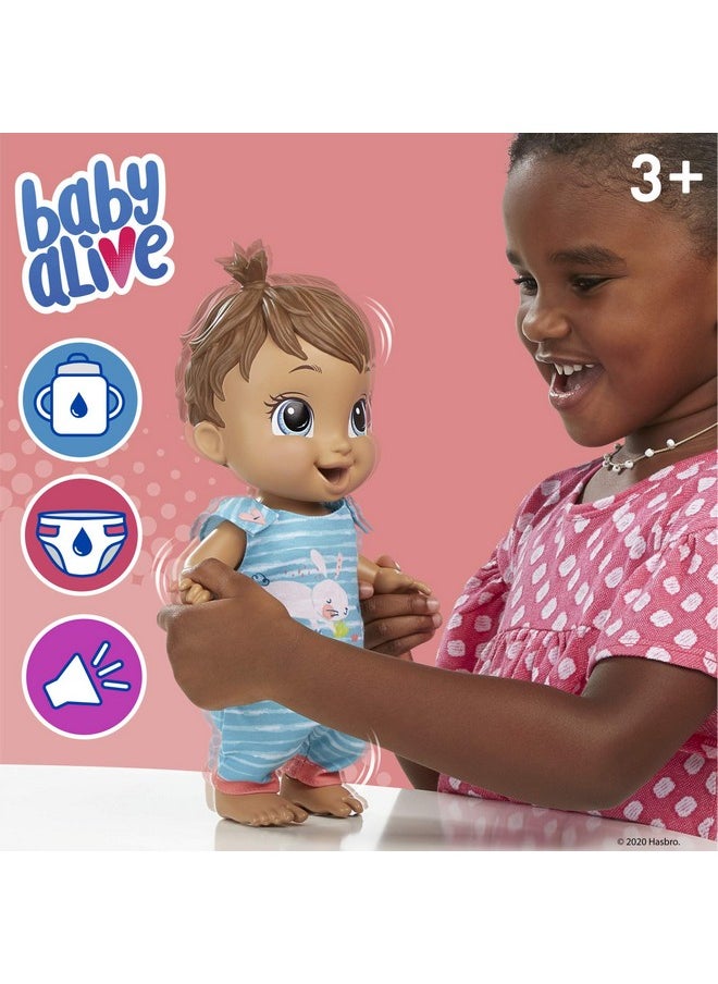 Baby Alive - Baby Gotta Bounce Doll, Bunny Outfit, Bounces With 25+ Sfx And Giggles, Drinks And Wets, Brown Hair Toy For Kids Ages 3 And Up - Image 1