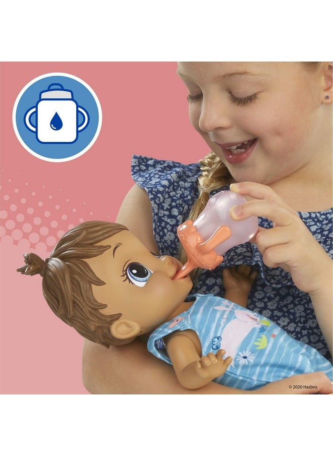 Baby Alive - Baby Gotta Bounce Doll, Bunny Outfit, Bounces With 25+ Sfx And Giggles, Drinks And Wets, Brown Hair Toy For Kids Ages 3 And Up - Image 1