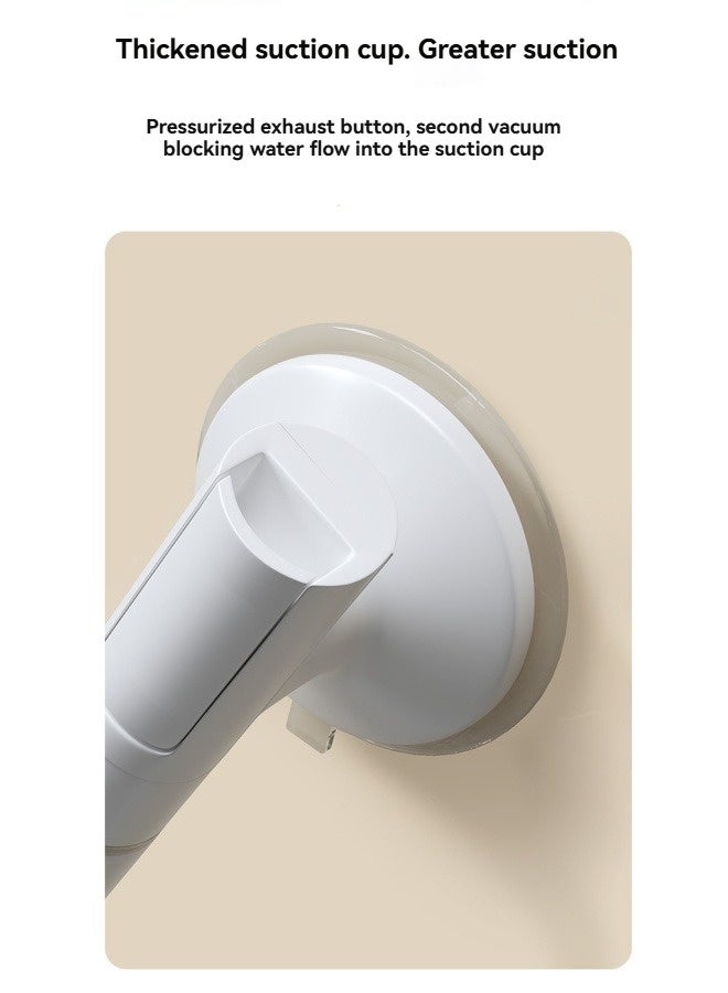 إم مياويان درابزين حمام لكبار السن، مقبض أمان مانع للانزلاق، مقبض شفط خالٍ من اللكمات لمرحاض المنزل لكبار السن (يتحمل حمولة 75 كجم) - Image 5