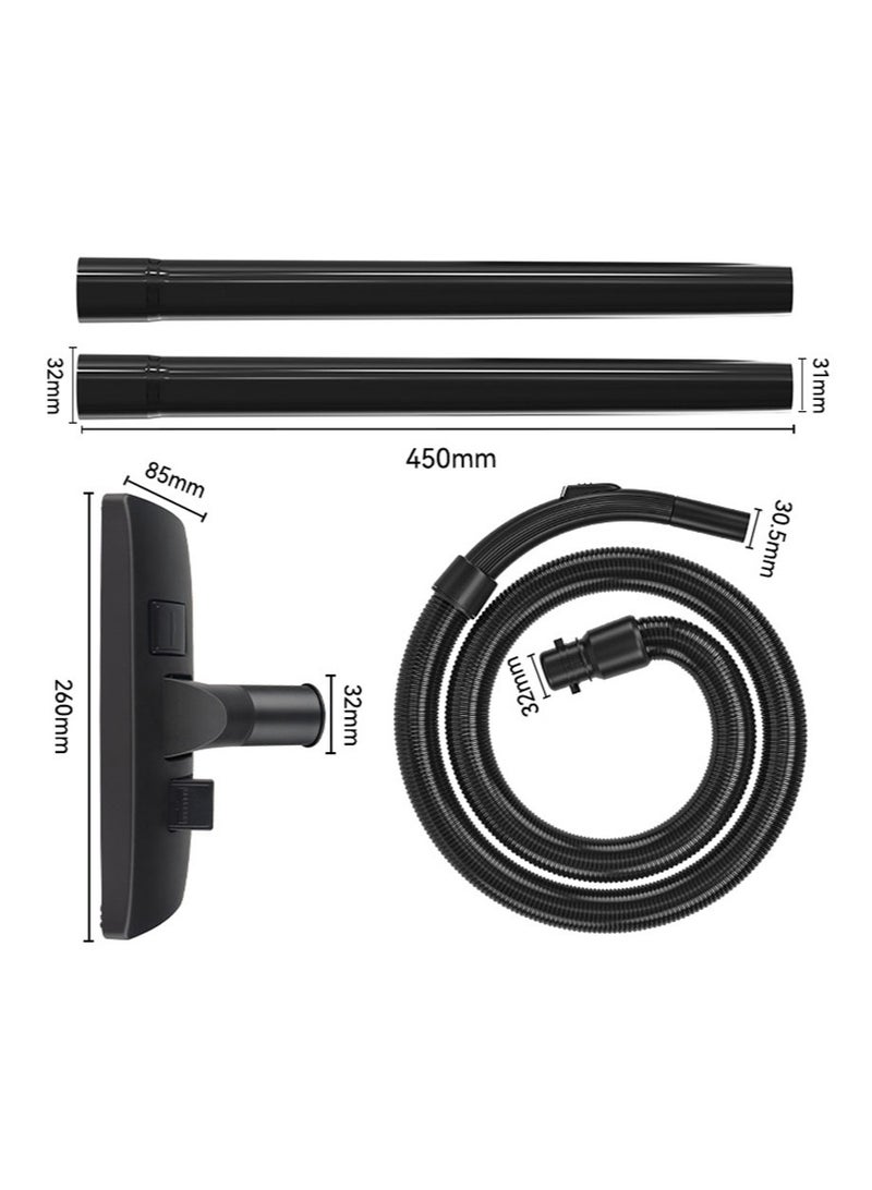 أبوستيم مجموعة تنظيف مكنسة كهربائية مكونة من 4 قطع، خرطوم وأنبوب مستقيم وفرشاة أرضية، لوازم منزلية ولوازم تنظيف، مناسبة لباناسونيك - Image 2