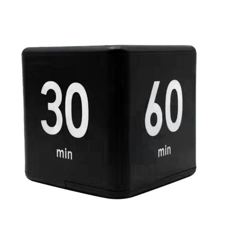 Cube Timer: 15/20/30/60 Minute ABS Plastic Compact Gravity Sensor Flip Timer - 2 Volume Modes Visible Display Easy To Operate Digital Timer for Home Kitchen Kids Study Office Workouts Games - Image 1