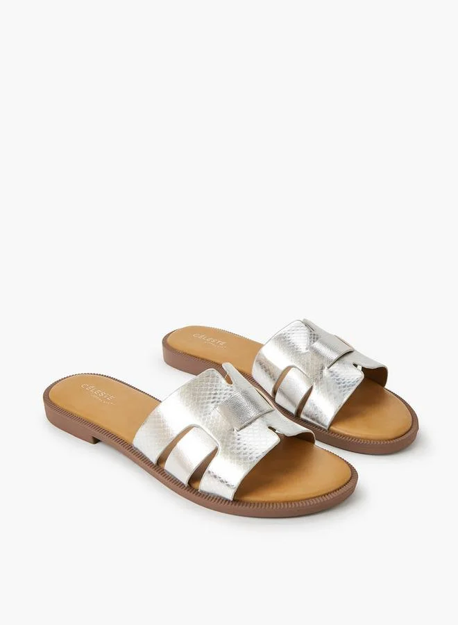 Women Textured Flat Sandals