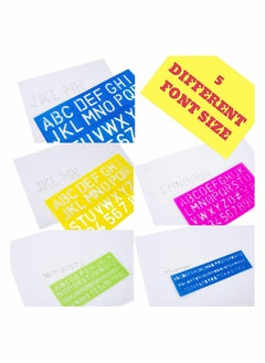 Y&D Alphabet Letter Stencil Set for Kids and Adults, Painting, Lettering Drawing Templates, Plastic ABC Stencils Protest Posters, Arts Crafts Projects, Pack of 4, Random Color  - Image 5