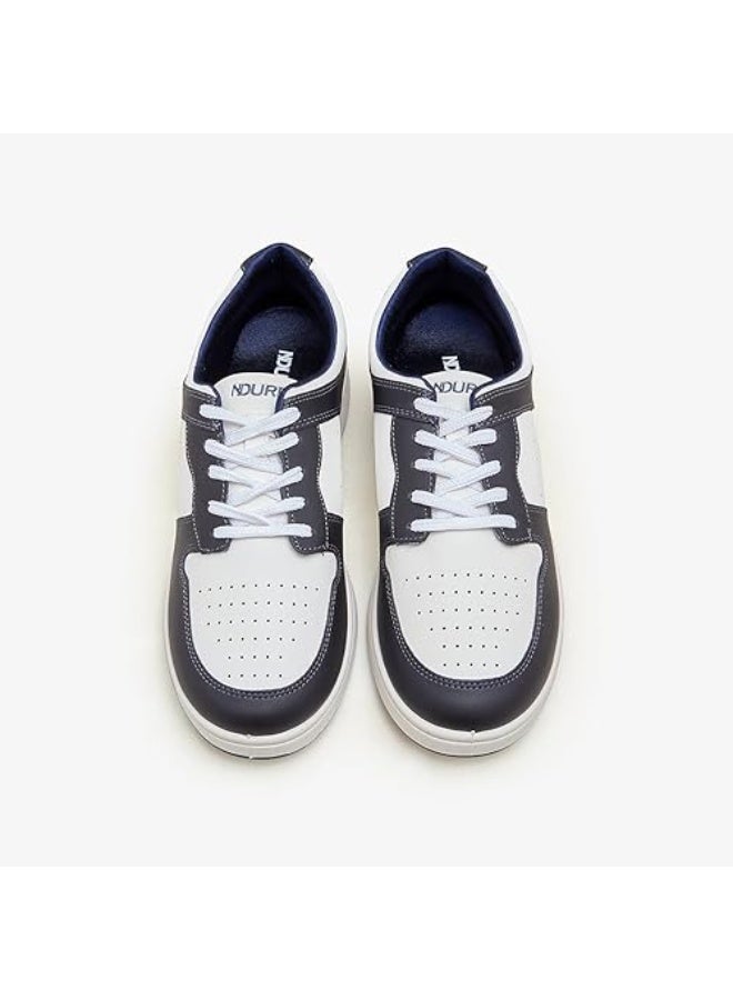 نديور حذاء رياضي رجالي NDURE Urban Edge برباط، أبيض/كحلي - Image 5