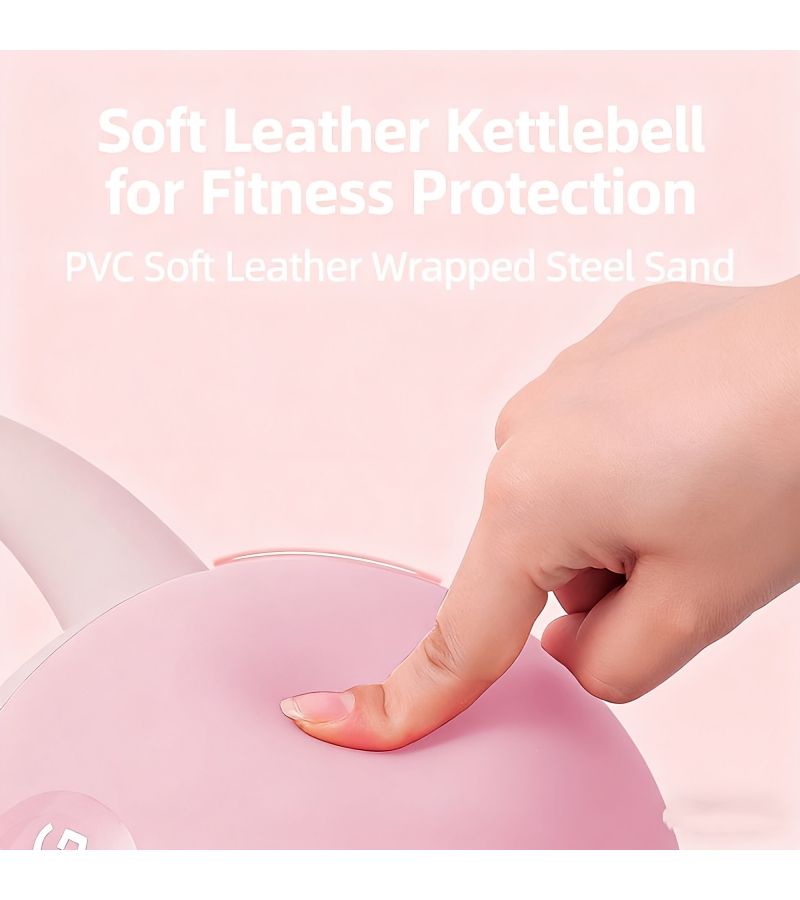 Blue 2kg Custom Light Soft Bottom Premium Kettlebell For Home Fitness Women Butt Training And Men Body Shaping Durable Iron PVC High Quality Exercise - Image 3