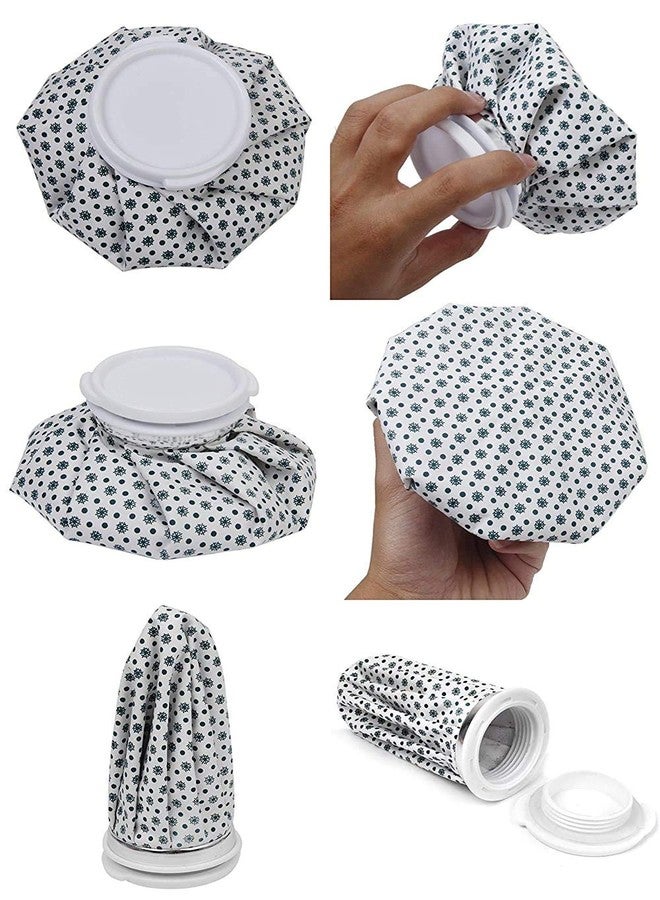 ريكستك كيس ماء ساخن من ريكستك، كيس ثلج لتخفيف الألم، 9 بوصات، كيس ثلج بارد لتخفيف الألم - كيس ماء بارد، للإصابات والعلاج بالتبريد، مزود بإغلاق مانع للتسرب - رقاقات ثلج زرقاء، 9 بوصات - Image 5