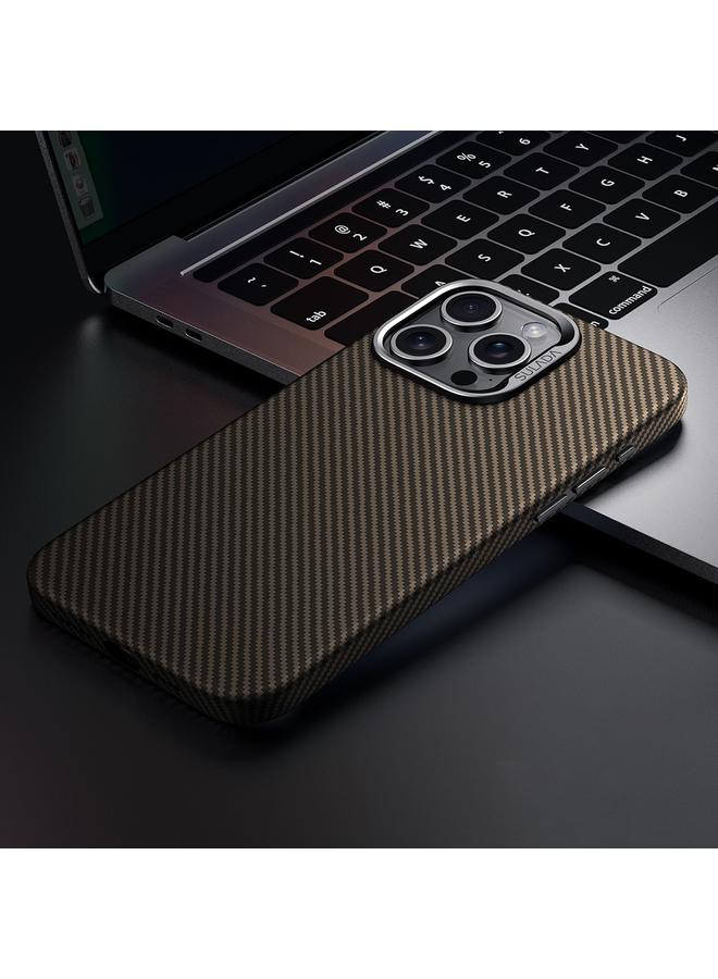 The Bros Case For iPhone 15 Pro 600D Kevlar Texture PC Shockproof Phone Case