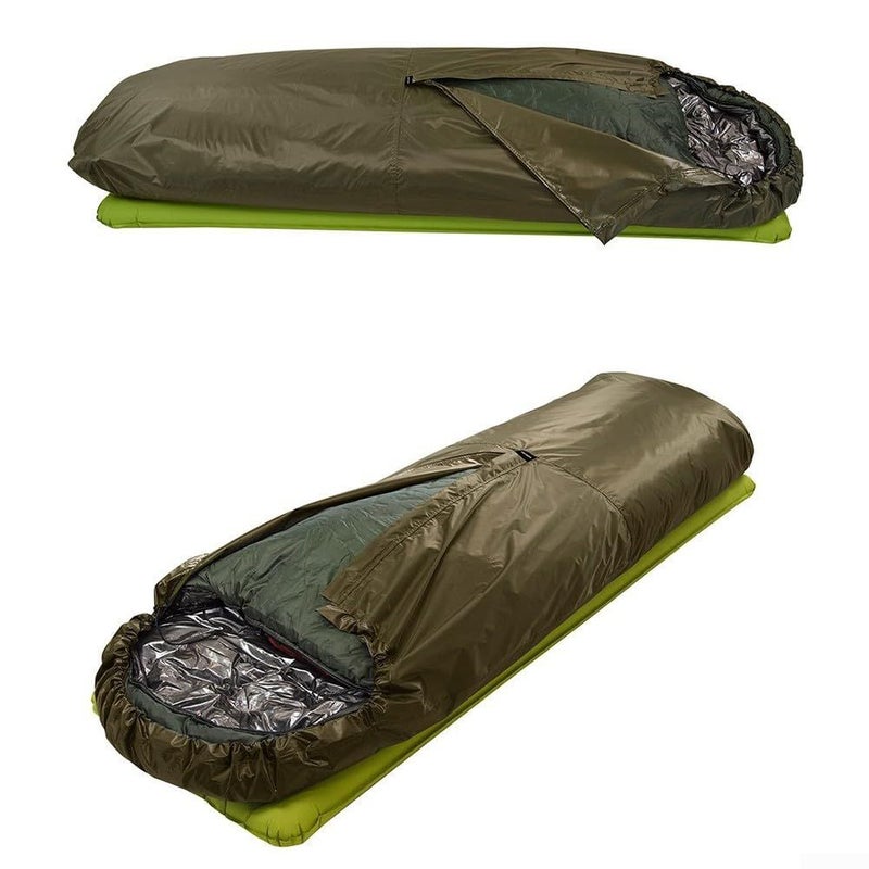 Waterproof Bivy Sack With Heat Reflective Technology And Breathable Design For Camping And Hiking Green - Image 3