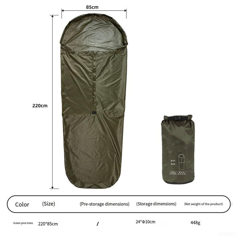 Waterproof Bivy Sack With Heat Reflective Technology And Breathable Design For Camping And Hiking Green - Image 4