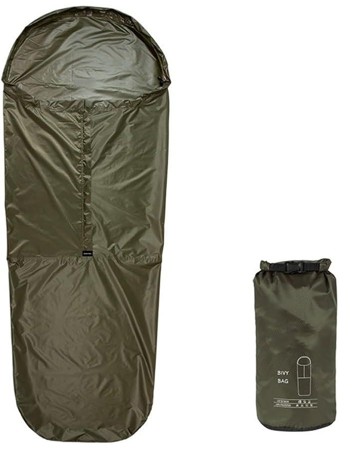 Waterproof Bivy Sack With Heat Reflective Technology And Breathable Design For Camping And Hiking Green - Image 1