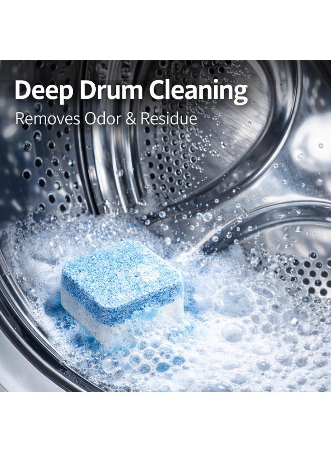 12PCS Washing Machine Cleaner Tablets – Effervescent Deep Cleaning for Washer Drum, Tub & Slot Deodorizing Laundry Machine Cleaning  T-459 - Image 3