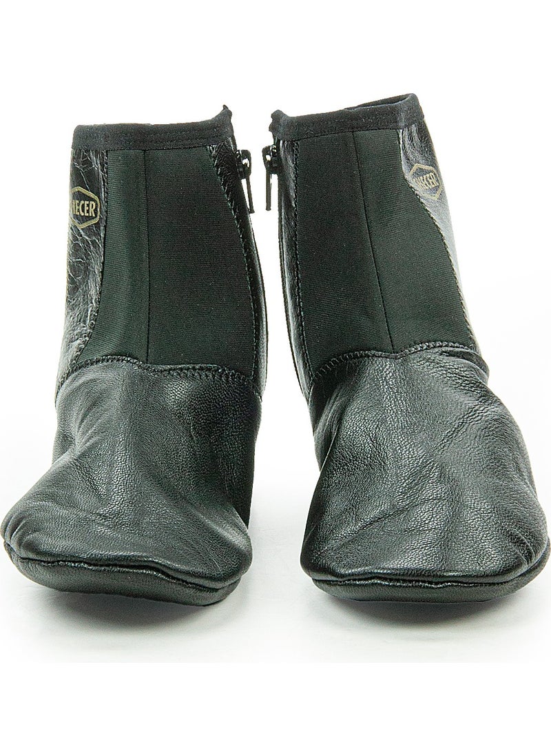 İhvan - Natural Leather Material Patented Zippered Socks - Image 1