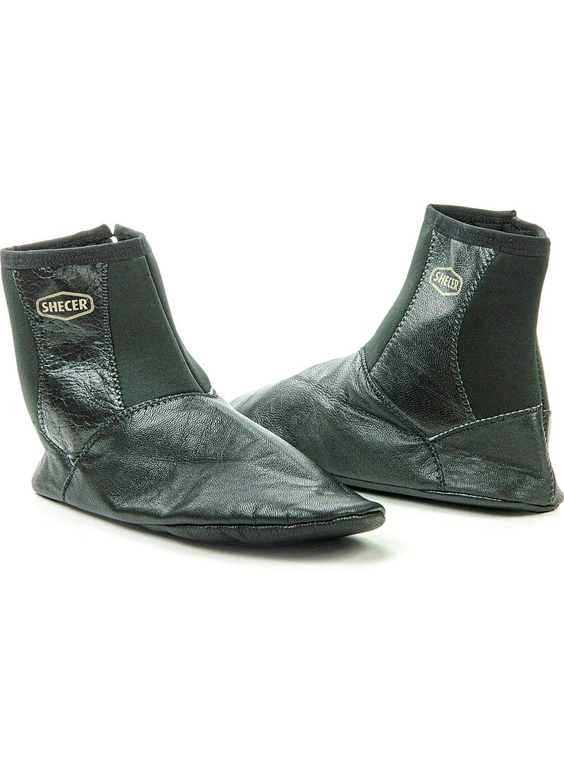 İhvan - Natural Leather Material Patented Zippered Socks - Image 1