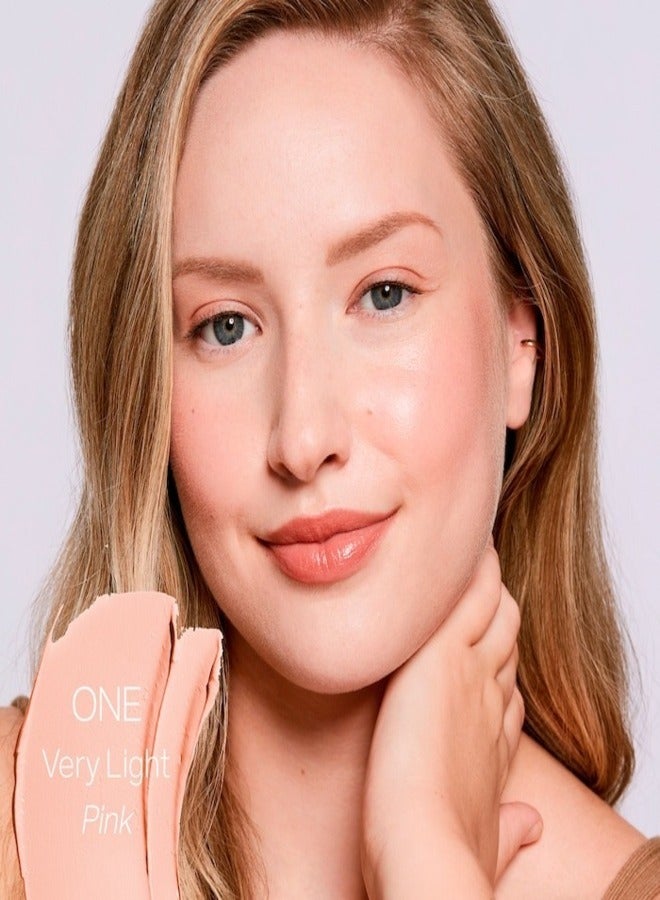 Saie SAIE Slip Tint Weightless Tinted Moisturizer + SPF 35 with Hydrating Hyaluronic Acid -  1 - for pale skin tones with a pink undertone 40ml  - Image 3