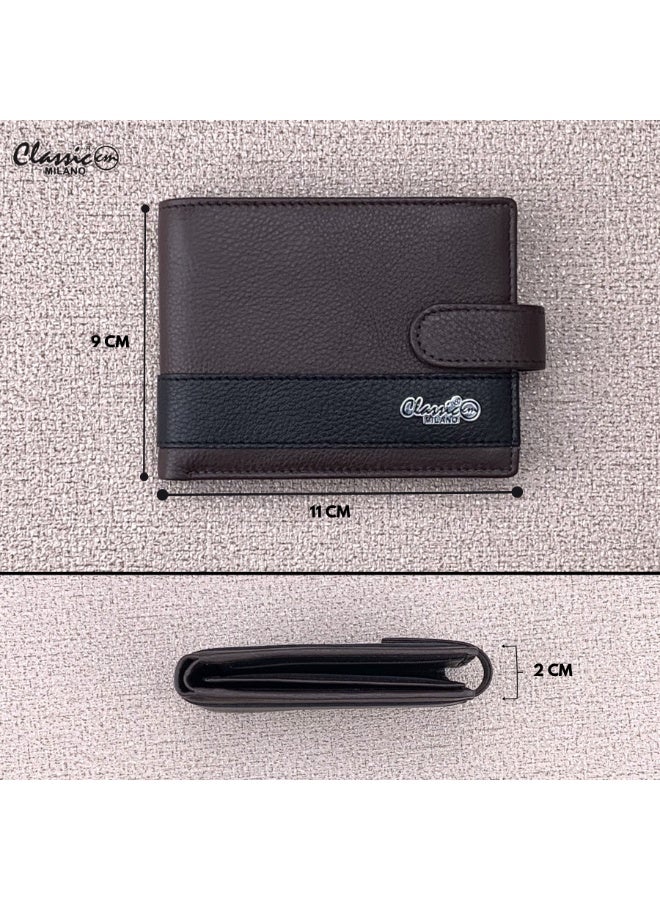 Classic Milano Genuine Leather Wallet for Men – Slim Bifold Men’s Wallet with RFID Blocking, Multiple Card Slots – Stylish Mens Purse Wallets Gift for Husband, Father - Image 4