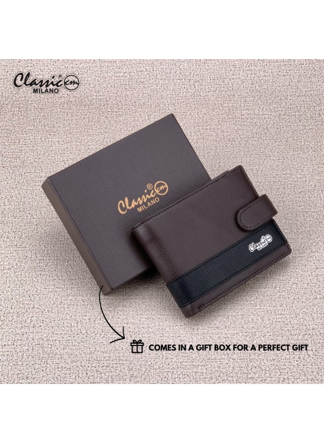 Classic Milano Genuine Leather Wallet for Men – Slim Bifold Men’s Wallet with RFID Blocking, Multiple Card Slots – Stylish Mens Purse Wallets Gift for Husband, Father - Image 5