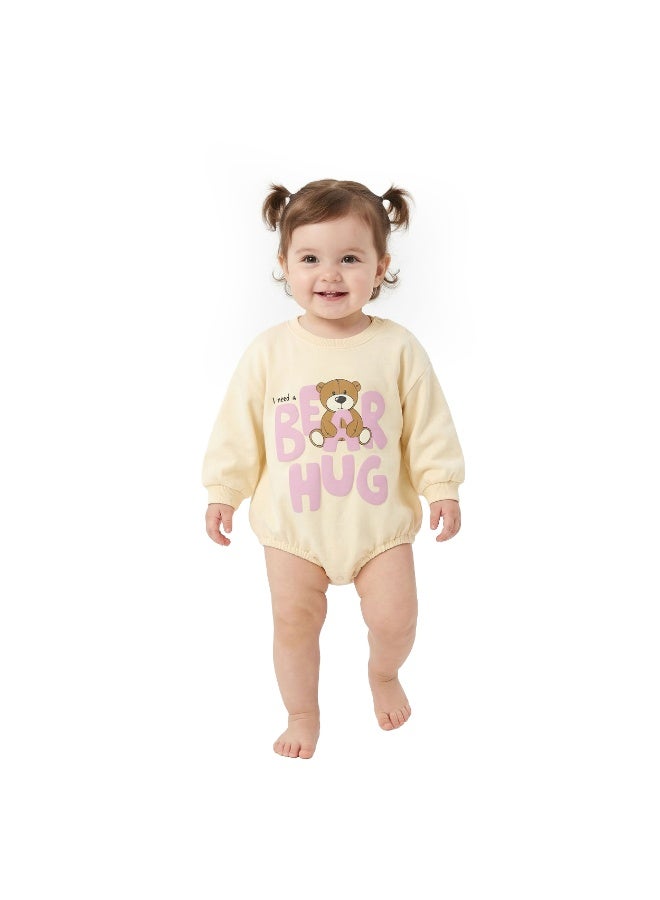 AIKO-Baby Onesie with Bear Print - Image 1