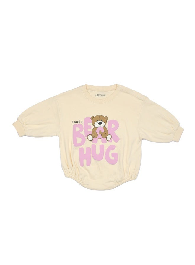 AIKO-Baby Onesie with Bear Print - Image 3