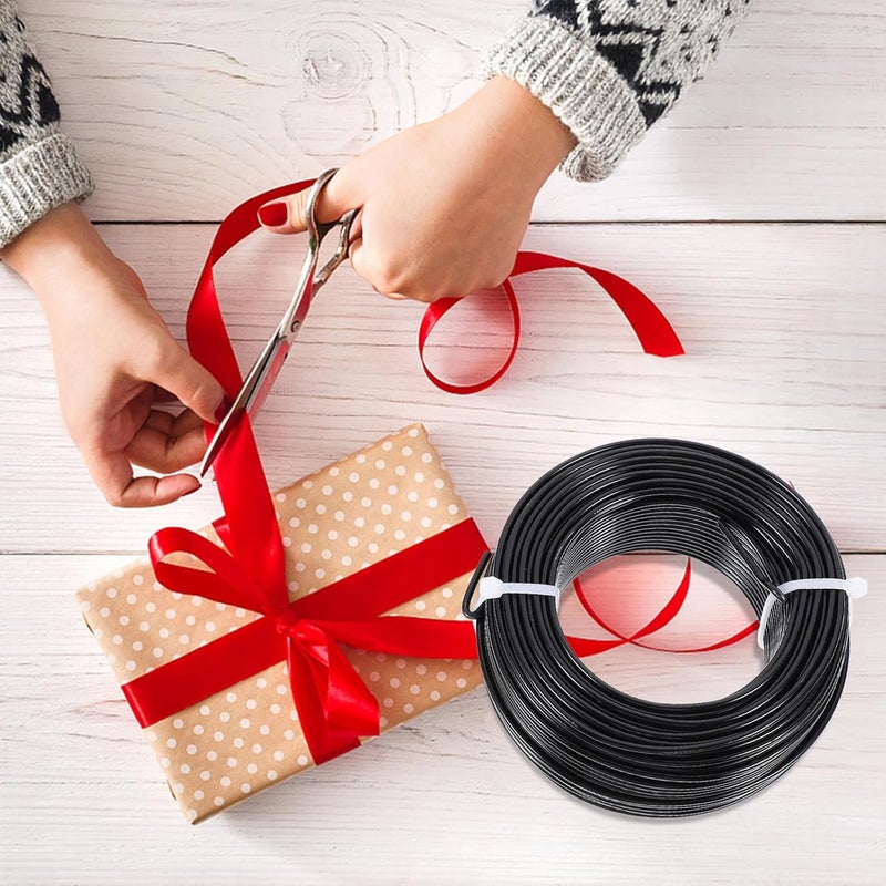 3mm Bendable Black Aluminum Wire Jewelry Crafting Beading Sculpting Wire Roll for Handmade Art and DIY Accessories - Image 4