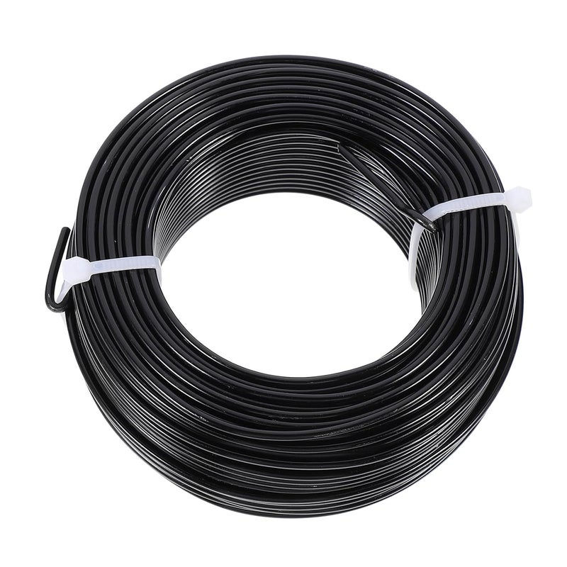 3mm Bendable Black Aluminum Wire Jewelry Crafting Beading Sculpting Wire Roll for Handmade Art and DIY Accessories - Image 1