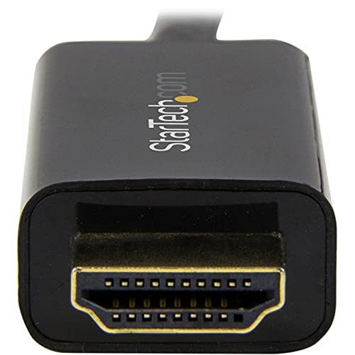 StarTech.com Mini DisplayPort to HDMI Adapter Cable - mDP to HDMI Adapter with Built-in Cable - Black - 3 m (10 ft.) - Ultra HD 4K 30Hz - Image 2